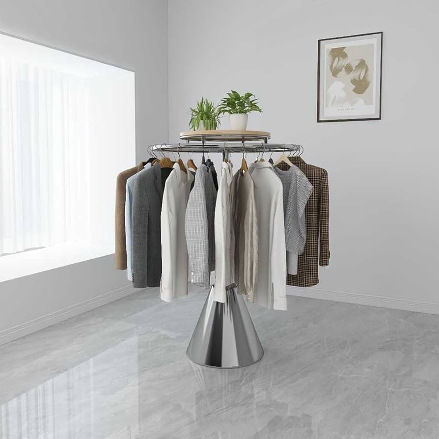 Amazon｜回転可能な円形ハンガー、 衣料品棚の小売展示 ビジネス